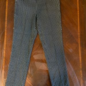 Adrienne Vittadini Size 6, Black and White Polka Dots